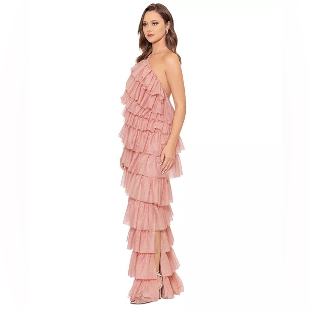 NWT Betsy & Adam
Women's layered Ruffle Halter Gown size 8, 12 - Picture 2 of 16